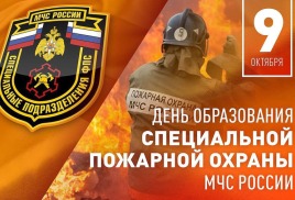 9 октября в России отмечают День Специальной пожарной охраны МЧС